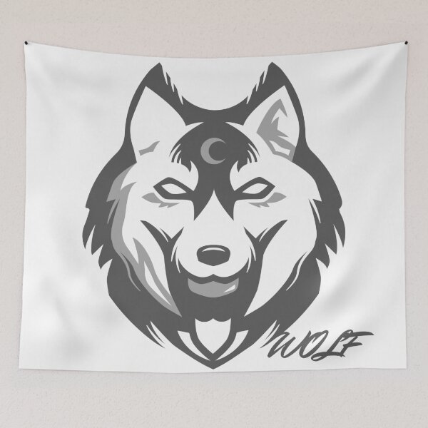 Item preview, Cute Wolf Art designed and sold by NerdTypeStuff.