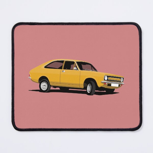 Item preview, Morris Marina Coupé - yellow - car illustration designed and sold by knappidesign.