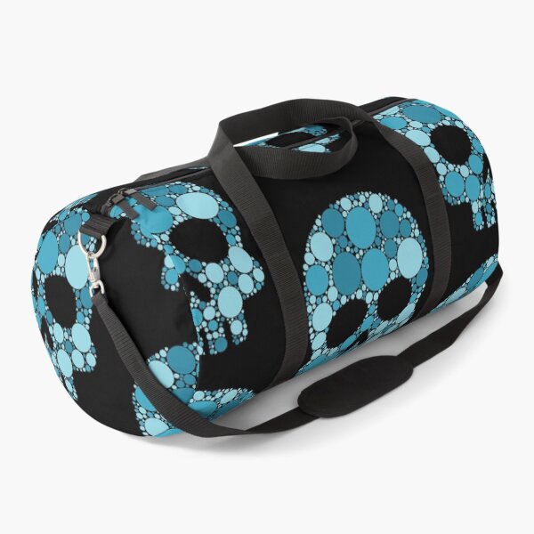 Item preview, International Dot Day | Ocean Sky Blue Polka Dot Skull designed and sold by GravitiTees.