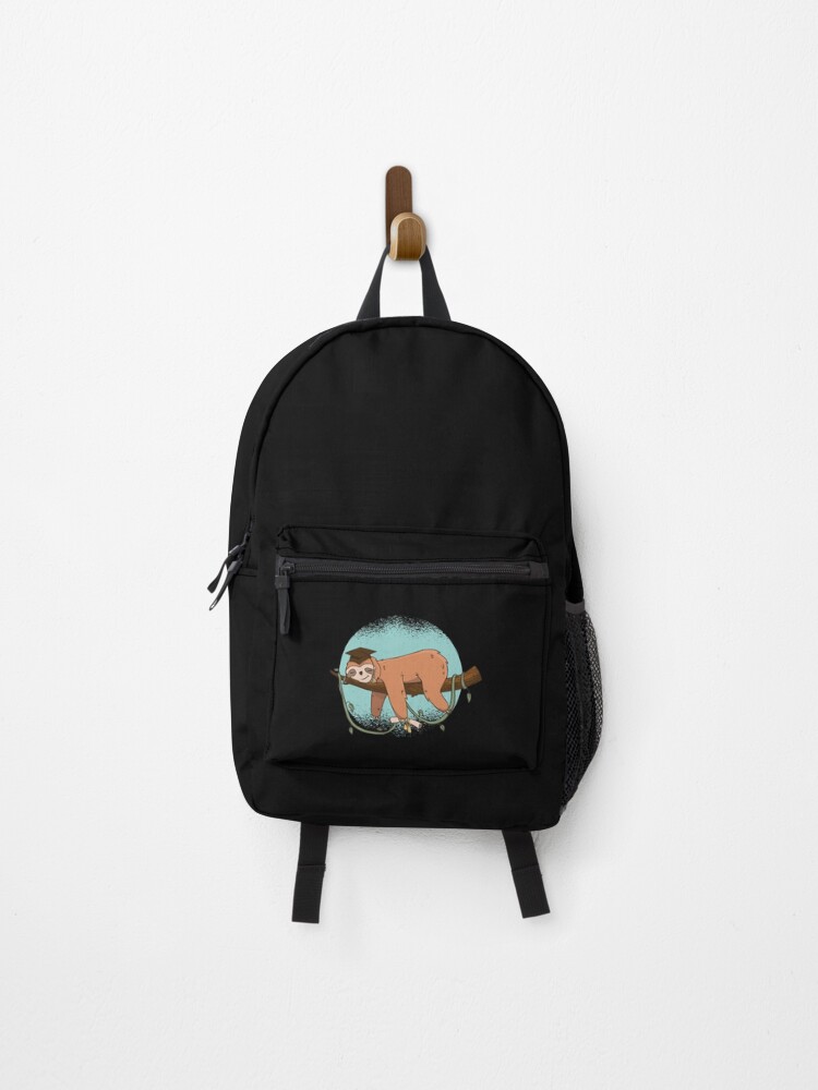 Thumbnail 1 of 3, Backpack, Graduation sloth designed and sold by DerSenat.