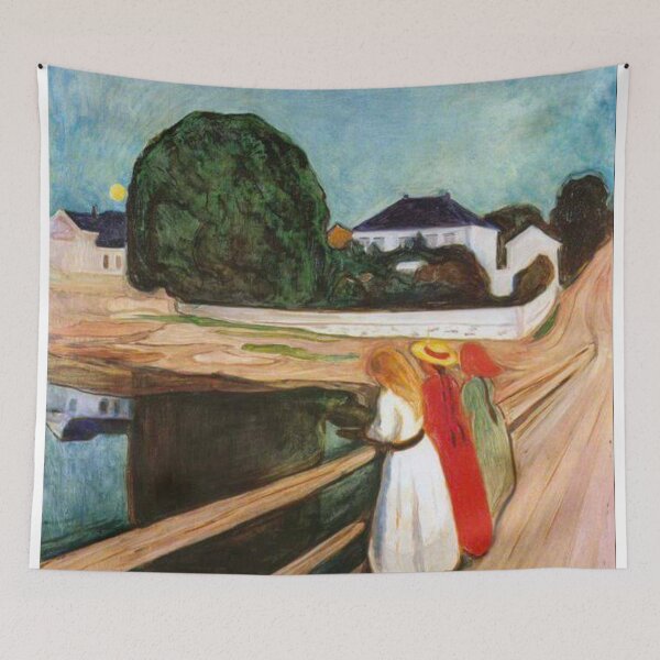 Item preview, The Girls On The Bridge, 1899, Edvard Munch designed and sold by Art Outlaws.