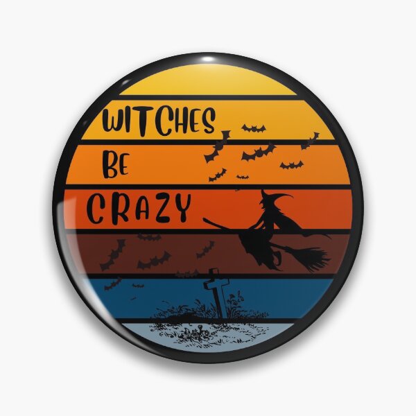 Item preview, Womens Witches Be Crazy Ride Broomstick Party Halloween Gift - Retro Sunset Background designed and sold by DKA-2ndBoy.