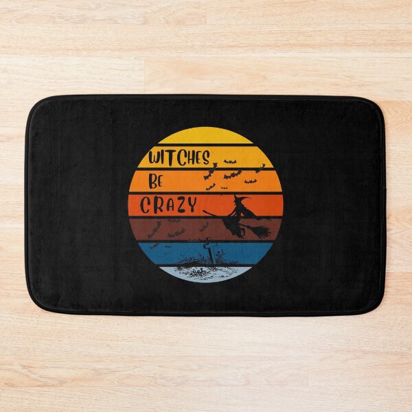 Item preview, Womens Witches Be Crazy Ride Broomstick Party Halloween Gift - Retro Sunset Background designed and sold by DKA-2ndBoy.