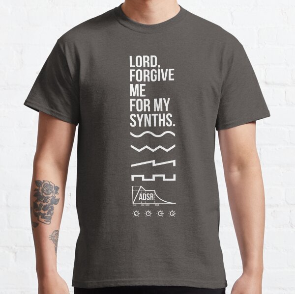 Item preview, Lord, Forgive Me For My Synths designed and sold by synthshirts.