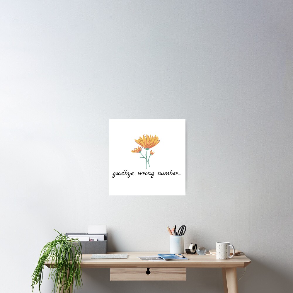 "Flowers From 1970 Calendula quote" Poster for Sale by muahchii Redbubble