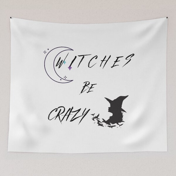 Item preview, Womens Witches Be Crazy Party Halloween Gift - Flying Bats Crescent Moon designed and sold by DKA-2ndBoy.