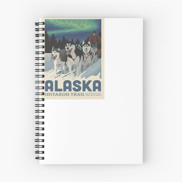 Item preview, Alaska Poster, Iditarod Trail Dog Sledding Print, Housewarming Gifts Basket First Home, Office Decor Wall Art, Vintage Travel Poster designed and sold by DojiHome.