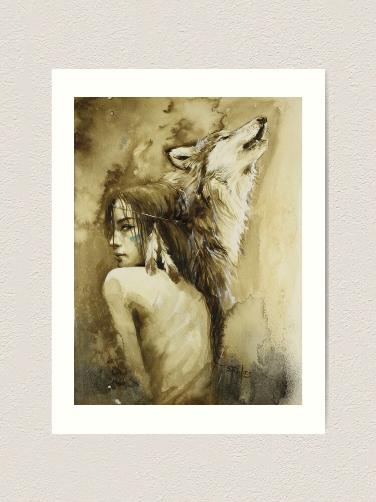 "She Wolf" Art Print for Sale by RichesRoad Redbubble