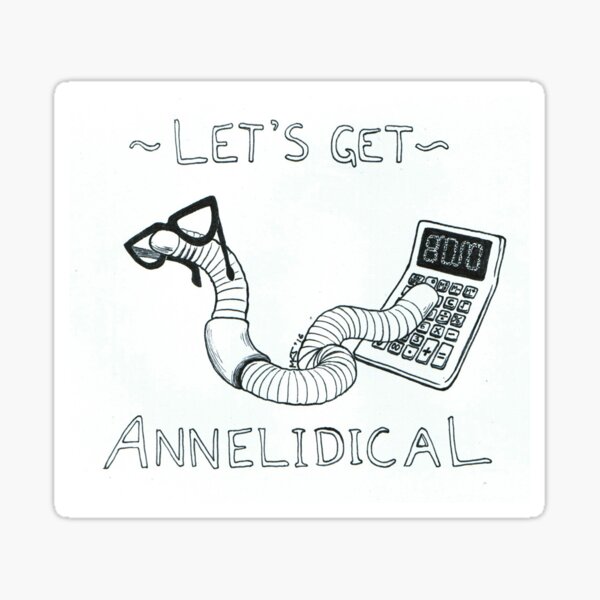 Item preview, Let's Get Annelidical designed and sold by BoneandLace.