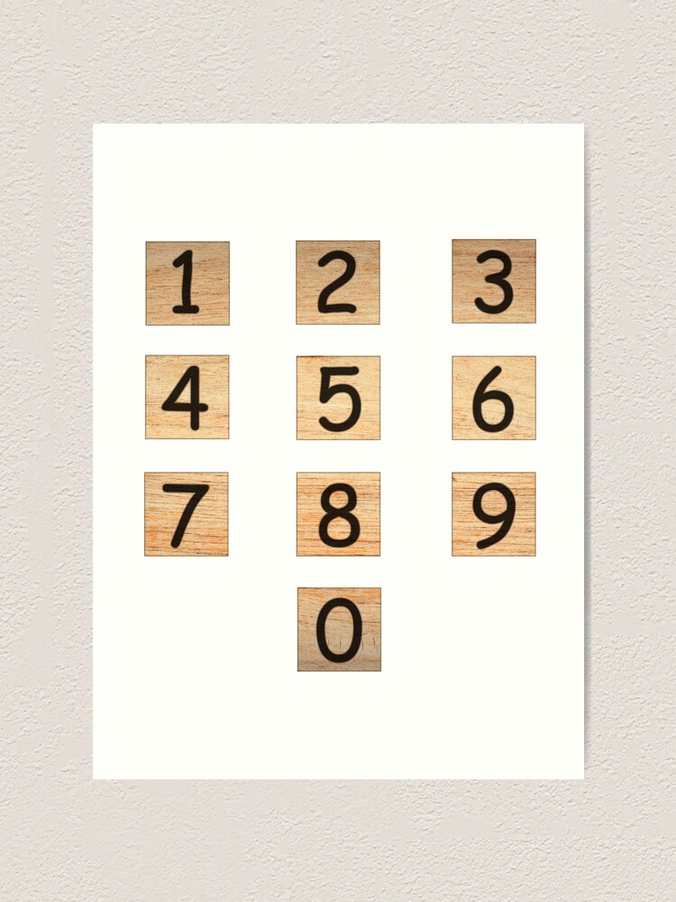 "Numberblocks Wooden Blocks Stickers " Art Print for Sale by