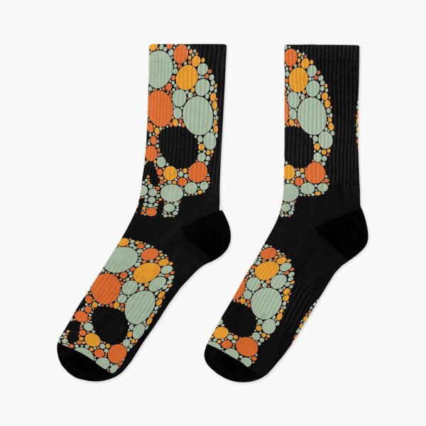 Item preview, International Dot Day | Fall Autumn Pumpkin Polka Dot Skull designed and sold by GravitiTees.