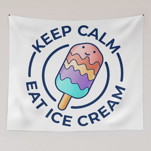 Item preview, Keep Calm And Eat Ice Cream designed and sold by creativitygood.