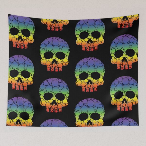 Item preview, International Dot Day | Rainbow Polka Dot Tie Dye Sugar Skull designed and sold by GravitiTees.