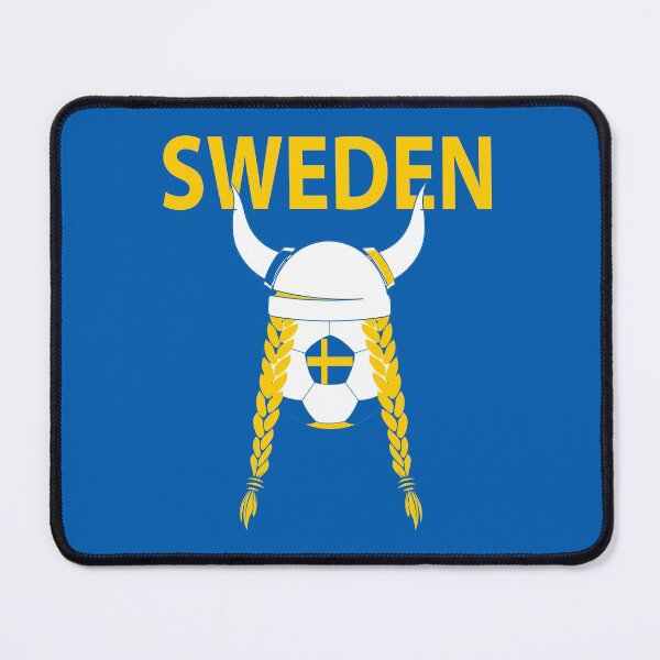 Item preview, Sweden Sverige Soccer Swedish Viking Woman designed and sold by OgeesWorld.