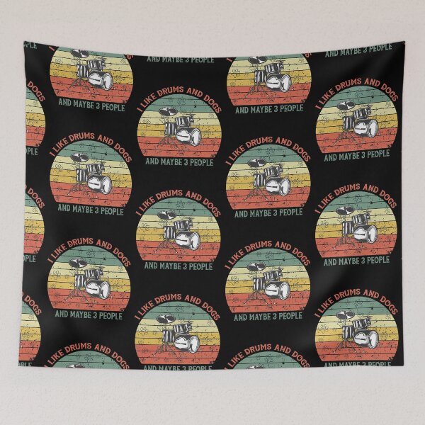 Item preview, I Like Drums And Dogs And Maybe 3 People designed and sold by michaelart18.