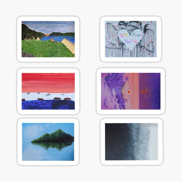 Pack d'autocollants BTS Paintings In The Soop (2020) Sticker