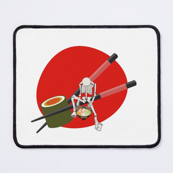 Item preview, Kawaii Japanese Anime Skeleton Ramen designed and sold by AGDesignstore.