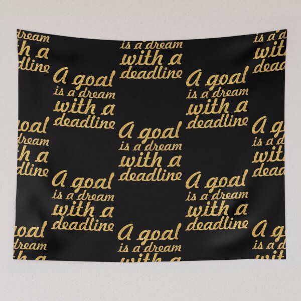Item preview, A goal is a dream... “Napolean Hill” Inspirational Quote designed and sold by Powerofwordss.