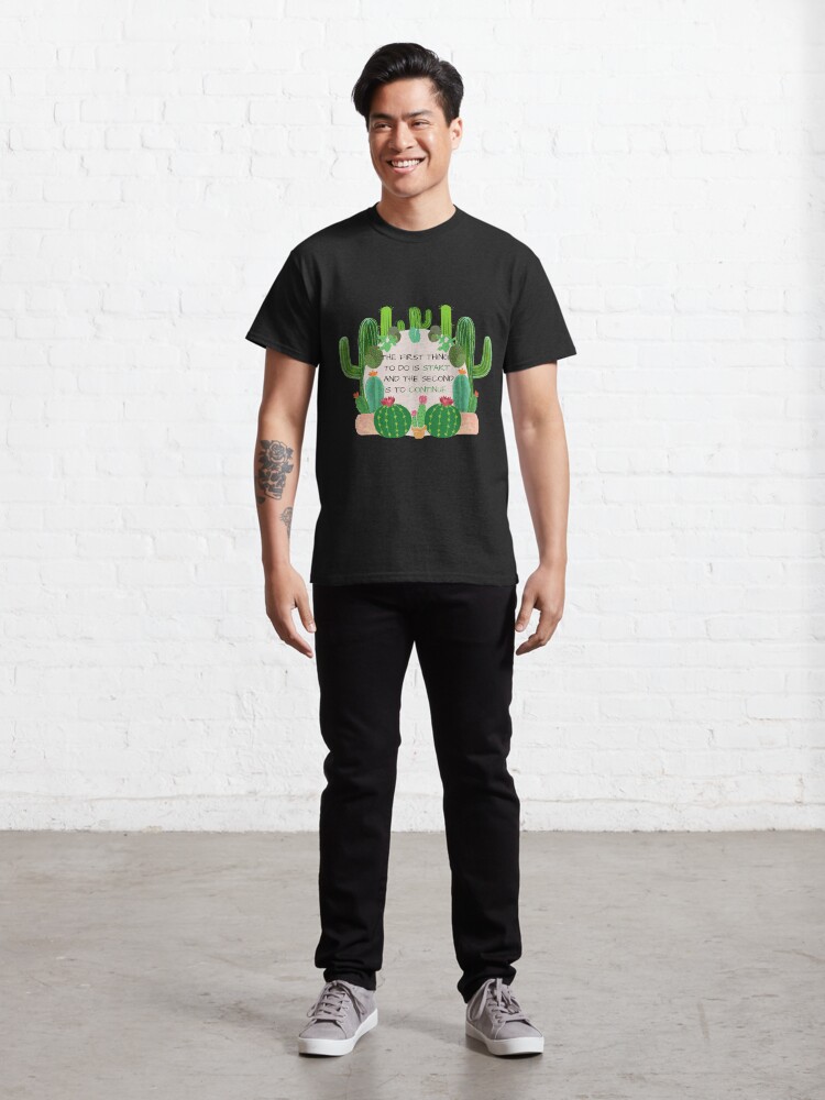Alternate view of Quote: The first thing is to start and the second is to continue Classic T-Shirt