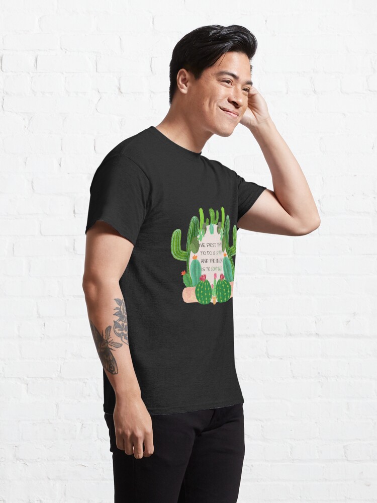Alternate view of Quote: The first thing is to start and the second is to continue Classic T-Shirt