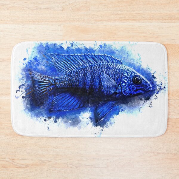 Aperçu de l'œuvre Cichlidé empereur néon bleu - Aulonocara sp. néon bleu créée et vendue par AquariumLutter.