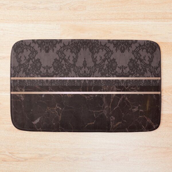 Item preview, Chic Pastel Burgundy Red Rosegold Geometric Floral Lace and Marble Pattern  designed and sold by LaceySkies.