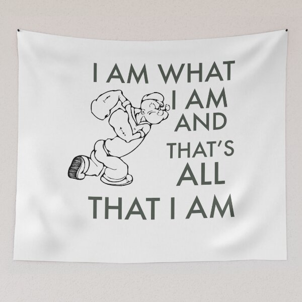 Item preview, Popeye quote designed and sold by PassGracieClara.