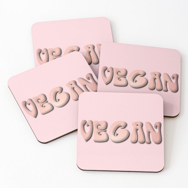Item preview, Vegan Rose Gold 3D Effect Retro Bubble Writing designed and sold by cashewdays.