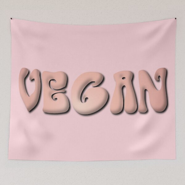 Item preview, Vegan Rose Gold 3D Effect Retro Bubble Writing designed and sold by cashewdays.