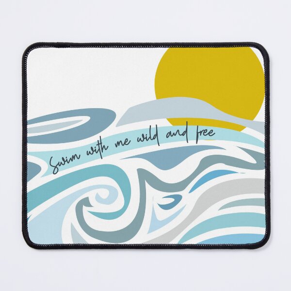 Item preview, Calling all wild open water swimming, winter bathers.  Born to swim elegant design for swimmer lovers.  Caroline Laursen Original designed and sold by Caroline Laursen.