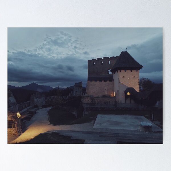 Item preview, Old european castle at night  designed and sold by SveaJeanDesigns.