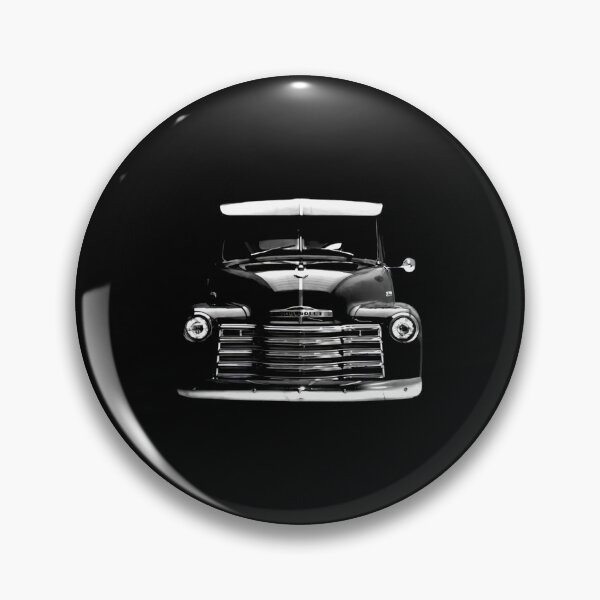 Artikelvorschau, 1951 Chevy 3100 Pick-up Truck Vorderansicht Silhouette entworfen und verkauft von Christopher Scott King.