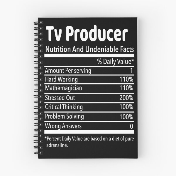 Item preview, Tv Producer Nutritional Facts Funny designed and sold by MARKMIK.