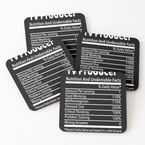 Item preview, Tv Producer Nutritional Facts Funny designed and sold by MARKMIK.
