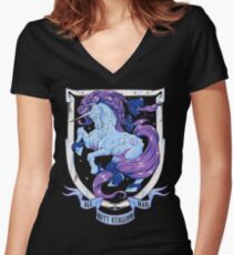 Diamond Monarch Women's Fitted V-Neck T-Shirt