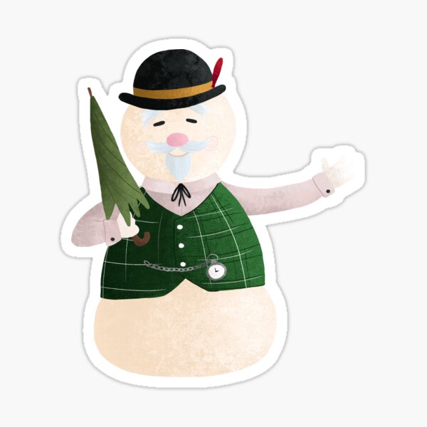 Sam the Snowman Sticker
