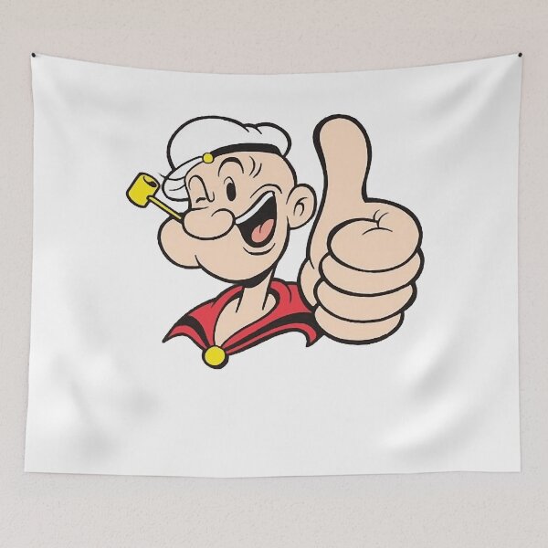 Item preview, Popeye logo design designed and sold by PassGracieClara.