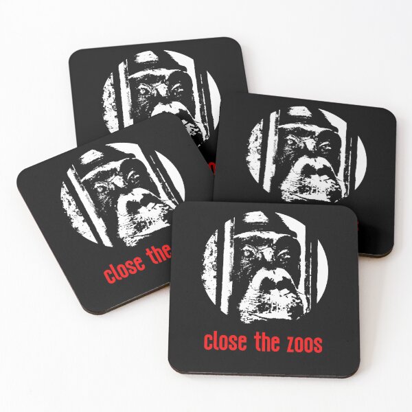 Item preview, Close The Zoos Ape Stencil designed and sold by RevolutionInPaint.