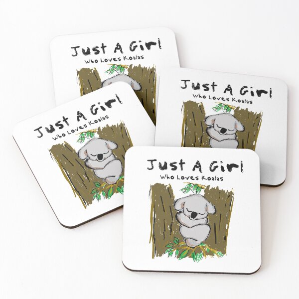 Item preview, Just A Girl Who Loves Koalas designed and sold by PiDesignn.