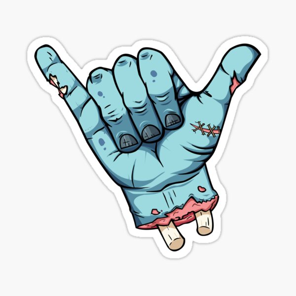 Shaka brah! - Zombie Sticker