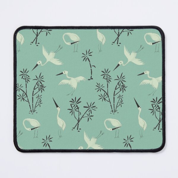 Item preview, Motif of a Celadon vase with bamboo and cranes designed and sold by LeahHa.