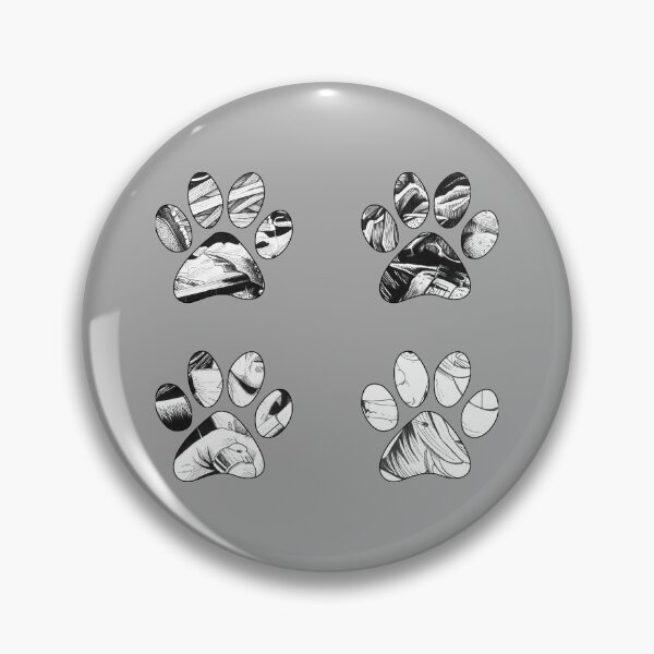 Item preview, Dog Paw Print Black and white ink sticker pack essential designed and sold by Bubsart78.