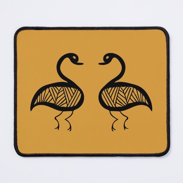 Item preview, Geometric swans - timeless abstraction designed and sold by LeahHa.