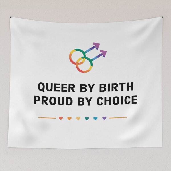 Item preview, QUEER BY BIRTH, PROUD BY CHOICE designed and sold by Queerasian.