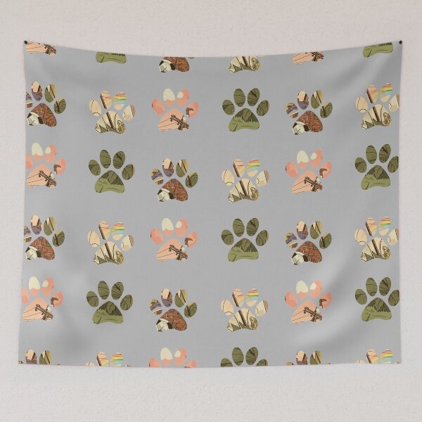 Item preview, Dog Paw Print Colourful sticker pack essential designed and sold by Bubsart78.