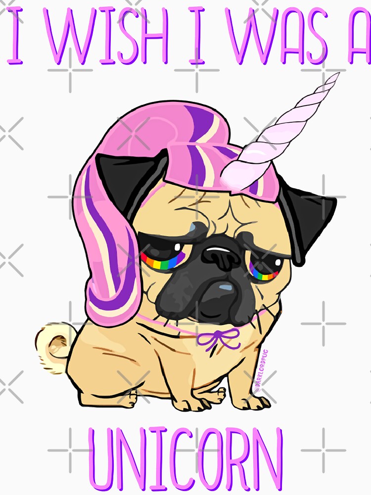 I WISH I WAS A UNICORN by darklordpug