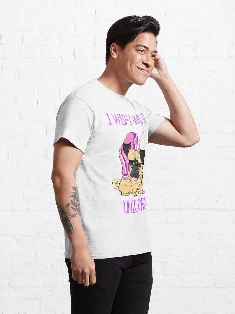 Alternate view of I WISH I WAS A UNICORN Classic T-Shirt