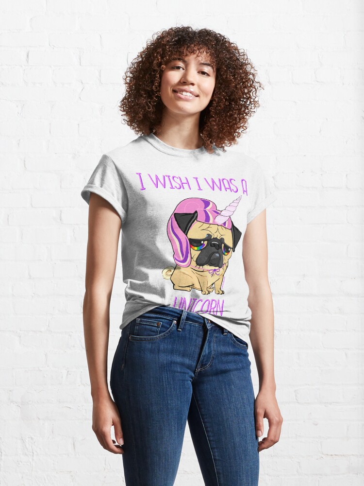 Alternate view of I WISH I WAS A UNICORN Classic T-Shirt