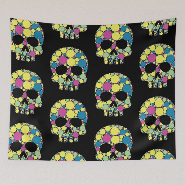 Item preview, International Dot Day | 80's Retro Polka Dot Skull designed and sold by GravitiTees.