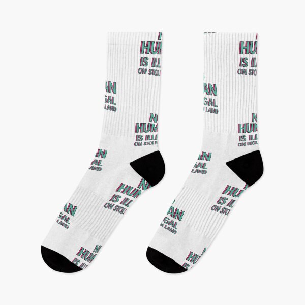 Item preview, No human is illegal on stolen land  designed and sold by Preslava Genova.